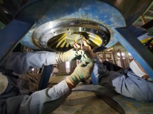 液糖製造プラント遠心分離機点検